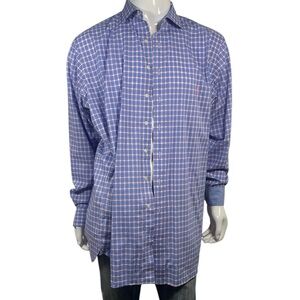 Polo Ralph Lauren Pink/Blue/White Check Long Sleeve Flip Cuff Button Up XLT/TGL